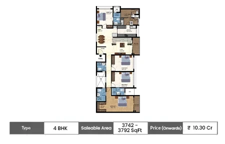 4 BHK-3742-3792 SqFt