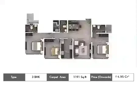 3 bhk-1191 Sq.ft