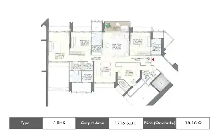 3 BHK-1716 Sq.ft.