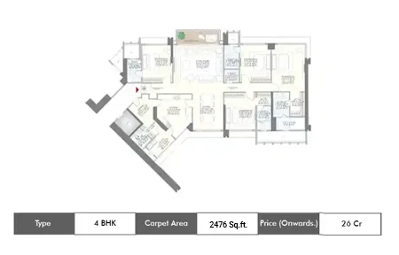 4 BHK-2476 Sq.ft.