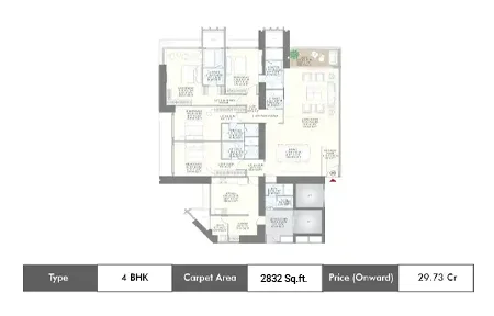 4 BHK-2832 Sq.ft.