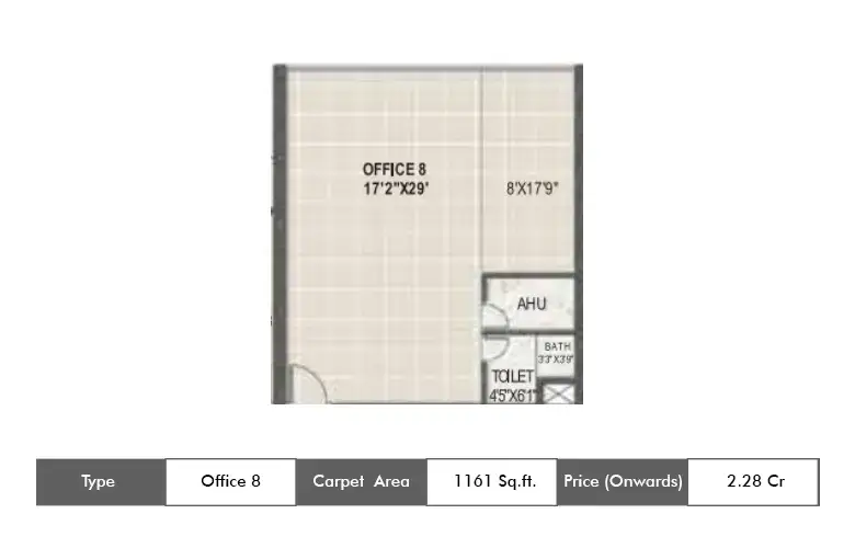 Office 8-1161 Sq.ft