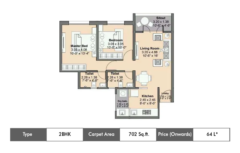 2 Bhk Premium-702