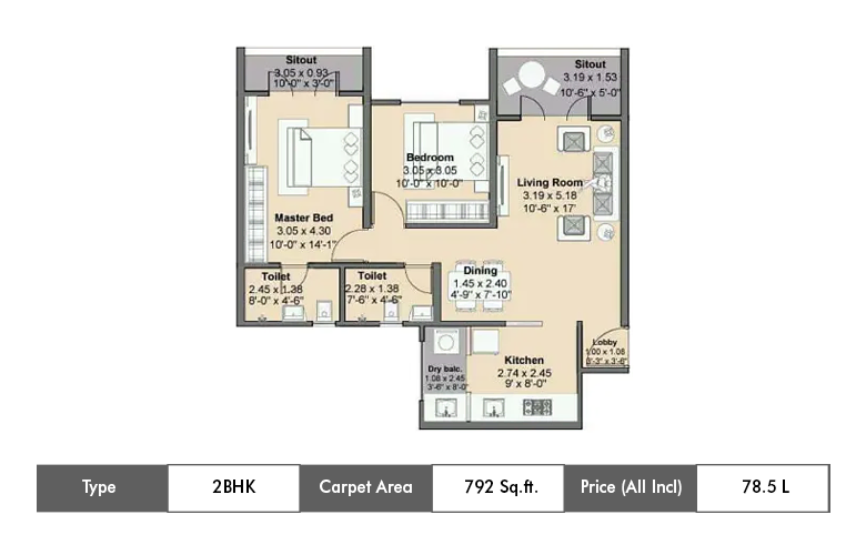 2 Bhk Luxury-792