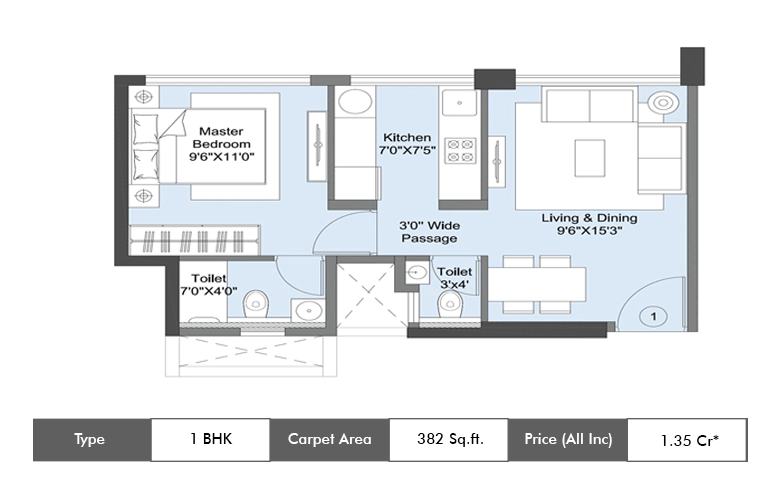 1 BHK-382