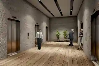 Elegant lift lobby