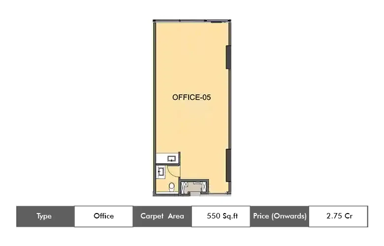 Office 550 Sq.ft