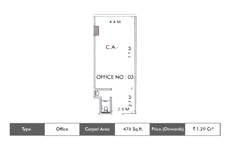 OFFICE 2-476 Sq.ft.