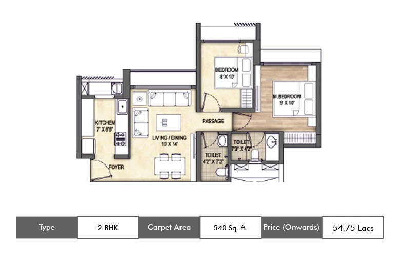 2BHK-540