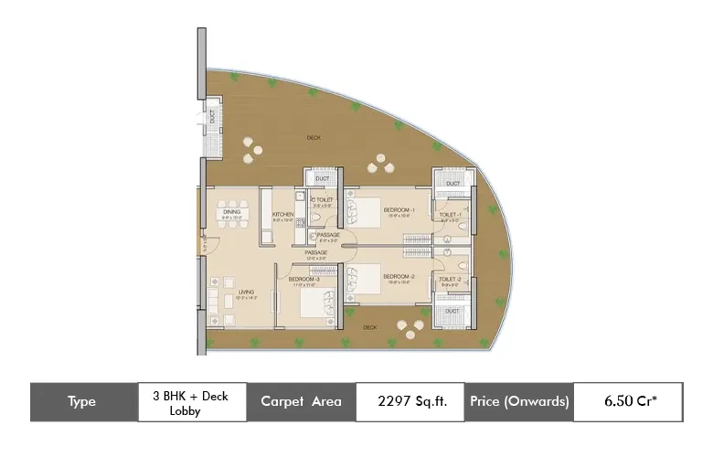 3 BHK 2297 Sq.ft
