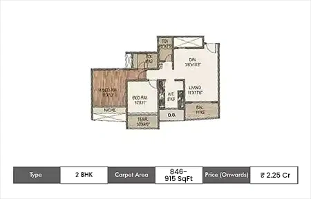 2 BHK 846-915