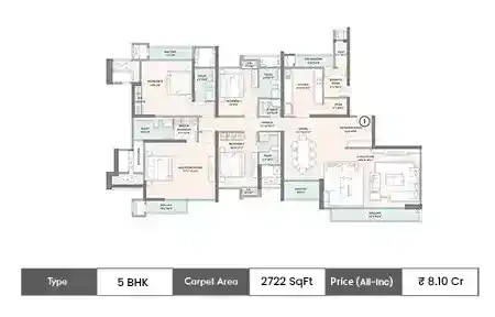 5 BHK-2722 SqFt