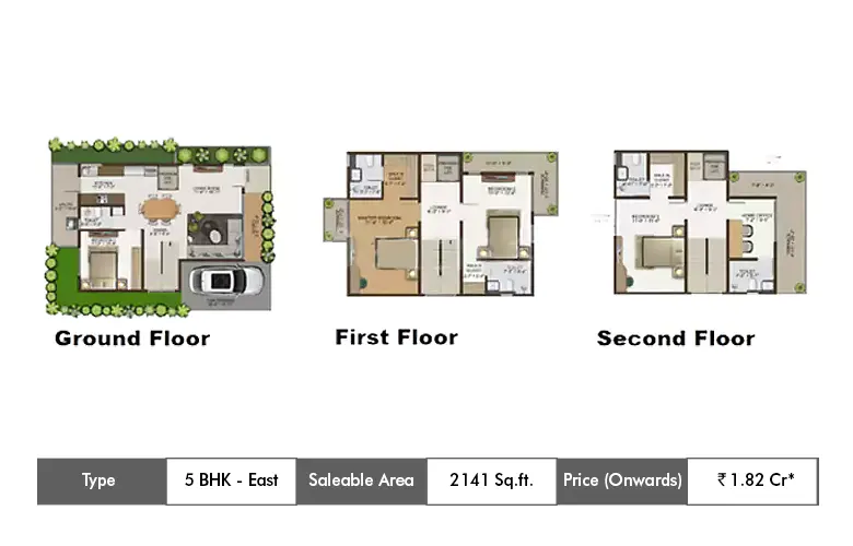 5 Bhk-2141 Sq.ft.