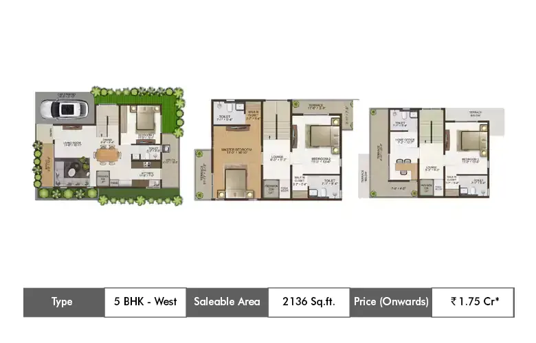 5 Bhk-2136 Sq.ft.