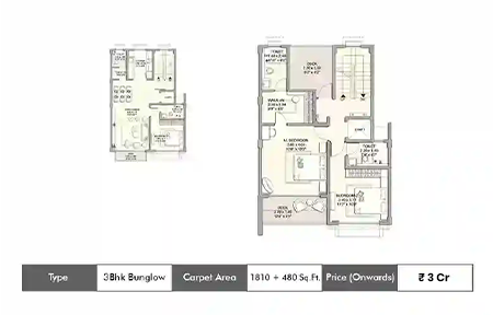 3 BHK 1827 - 480 Sq.ft.