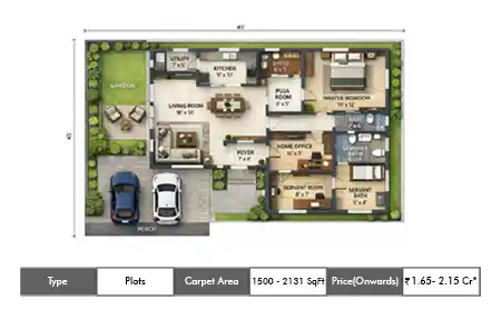Plots 1500-2131 Sq.ft